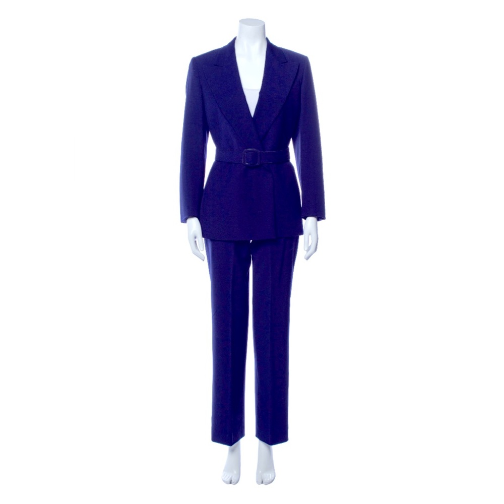Vintage Gianni Versace Purple Two-Piece Pantsuit IT 38
